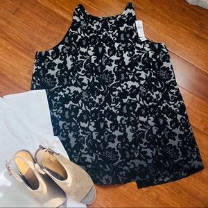 Banana Republic Ombré Lace Pattern Silky Tank